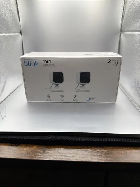 Blink Mini Indoor Plug-In HD Smart Security Camera - Pack of 2