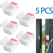 Refrigerator Alarm Alert Magnetic Sensor Wireless Door Window Voice Reminder × 5