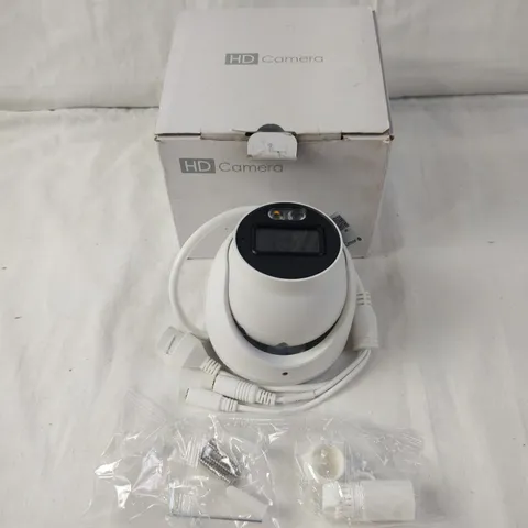 IP-5IRD6S4C4-28 IP 6MP 2.8mm Dual Light Color 98ft LED Mic Turret Camera TVT ENS