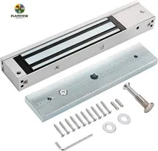 Electric Magnetic Lock 280KG/600LBS Force, 12V NC Mode, Access Control for Metal