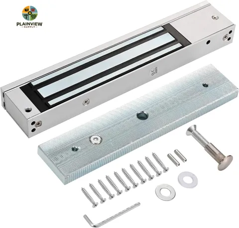 Electric Magnetic Lock 280KG/600LBS Force, 12V NC Mode, Access Control for Metal