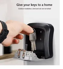 Outdoor Key Safe Combination 4-Digit Lock Secure Safety Box