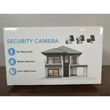 Fancysept 4G Solar Security Camera Outdoor Wireless PTZ Color Night Vision White