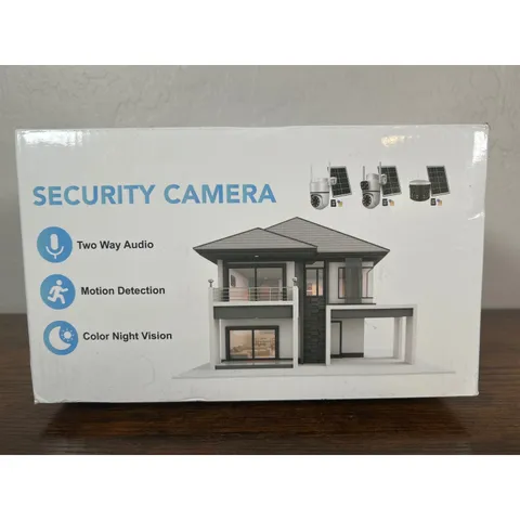 Fancysept 4G Solar Security Camera Outdoor Wireless PTZ Color Night Vision White