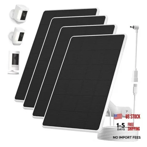 Solar Panel for Ring Camera,6W Solar Charger for Ring Stick Up Cam&All-New