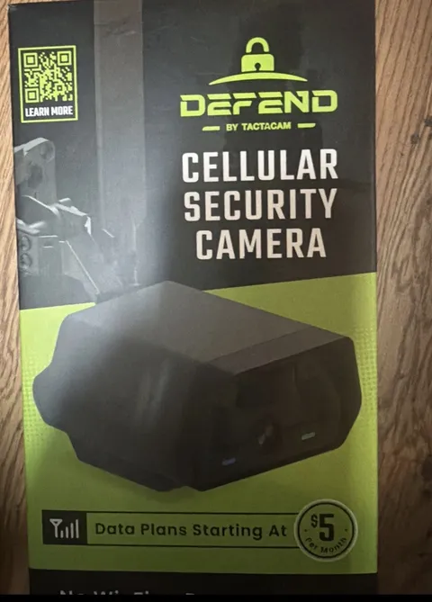 Tactacam Defend Cellular Security Camera HD Outdoor Weatherproof Night Vision