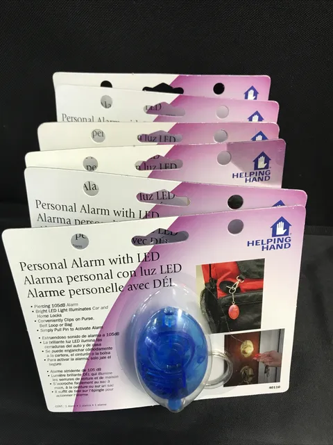 LOT OF (6)  Personal Alarm with LED 40110
