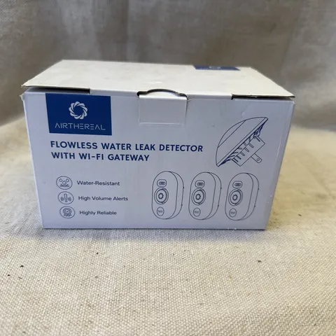 AIRTHEREAL Flowless Water Leak Detector 3 Pack With Wi-Fi Gateway
