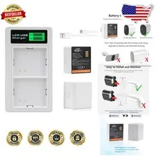 High Capacity 4800mAh Arlo Ultra 2 Camera Battery 2-Pack Rechargeable