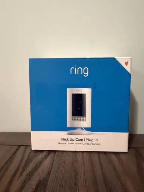 Ring Stick Up Plug-in 1080p HD Security Camera - Black