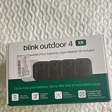 Blink Outdoor 4 XR 4-Cam Wireless Battery System w/ Sync Module XR 1080p