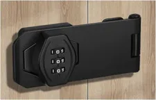Cabinet Lock Keyless 3-Digit Password Combination Code Hasp Latch Lock Twist Kno
