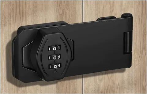 Cabinet Lock Keyless 3-Digit Password Combination Code Hasp Latch Lock Twist Kno