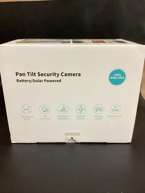 Ebitcam Wifi Security Cameras Wireless Outdoor, Solar Powered Pan Tilt with PIR 