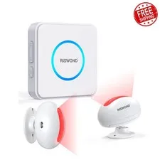 AMHEY Motion Sensor Door Chime 1 Receiver 2 Sensors