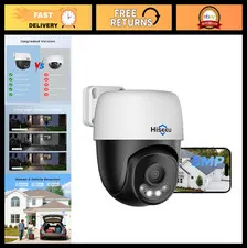 5MP PoE PTZ Outdoor Security Camera - 360° Panoramic View, Night Vision, Waterpr