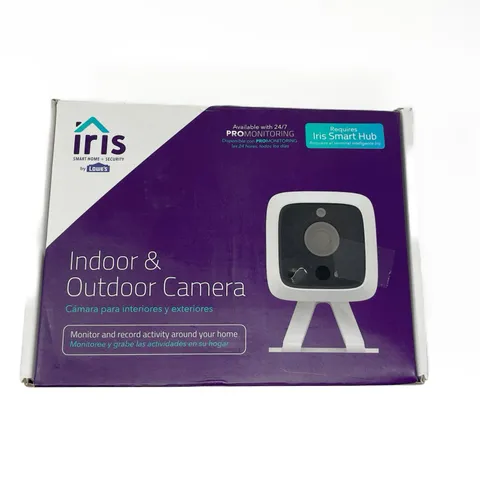 IRIS 782305 OUTDOOR & INDOOR SECURITY CAMERA HD NIGHT VISION MOTION TRIGGERED 