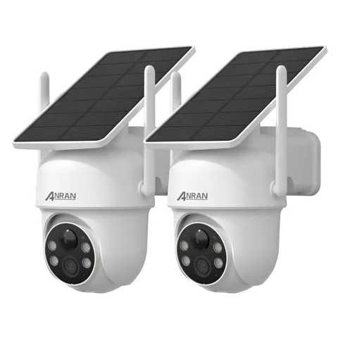 ANRAN Solar Battery Powered Security Cameras System Wireless Outdoor WiFi Camera