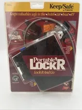Keep Safe Portable Lock'R Cable Lock It And Go Travel Lock Box Safe RV Boat 1994