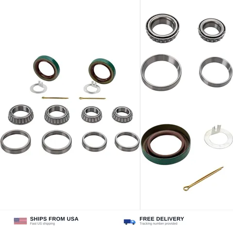Pack of 2 Trailer Axle Bearings Kit L68149 L44649 | Fits for 1-3/8'' to 1-1/1...