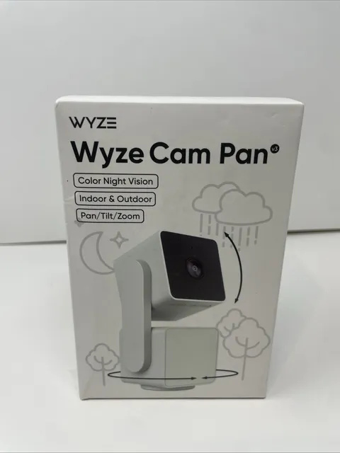 Wyze Cam Pan V3 1080p Indoor/Outdoor Wi-Fi Pan Tilt Zoom Smart Home Camera NEW