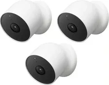 Google Nest 1080p Indoor/Outdoor Battery-Operated Security Camera 2nd Gen 3PK