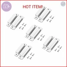QWORK MC-31 Wired Surface-Mounted NC Magnetic Door Window Contact Sensor Alarm R