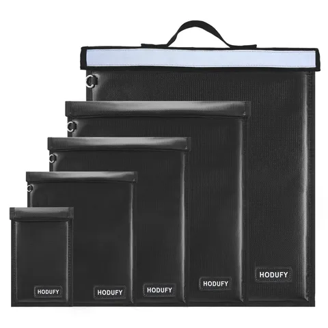 Hodufy 5 Pack Faraday Bags Extra Large Faraday Bag For Laptops Tablets Radio