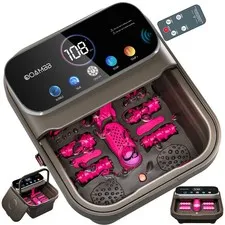 OOAMBB Collapsible Foot Spa with Heat, Bubble,Temp Control,Remote Control, Color