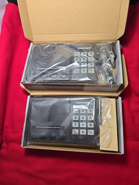 INTERCOM 10 CHANNELS WIRELESS 3 DIGITAL CODES  INTERCOM  2 Pack