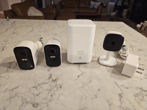eufy eufyCam 2C Pro 2K Outdoor Wireless Home Security System - White (5-Cam Kit)