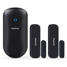 Powerful Door Sensor Chime - Battery-Powered Security with LED Alerts, 120 dB