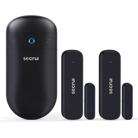 Powerful Door Sensor Chime - Battery-Powered Security with LED Alerts, 120 dB