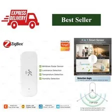 Zigbee MmWave Motion Sensor Human Presence Temperature Humidity Tuya