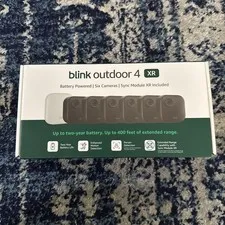 Blink Outdoor 4 XR , 6  Camera System w/Sync Module Included - New Sealed