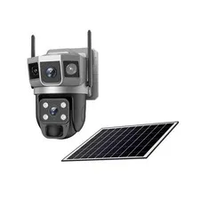 WiFi/4G Solar Cam – Dual-Lens 3-Screen, Human Tracking