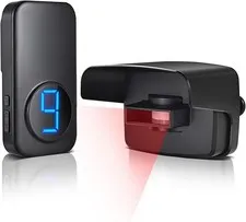 Wireless Driveway Alarm, Outdoor Weatherproof Motion Sensor & Detector with 6...
