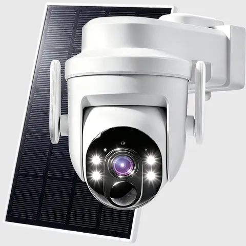 2K Solar Security Camera Outdoor WiFi PTZ PIR Color Night Vision IP65 Wireless