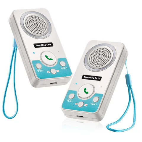 Intercoms Wireless for Home, 2 Way Audio Hands-Free Long Range White 