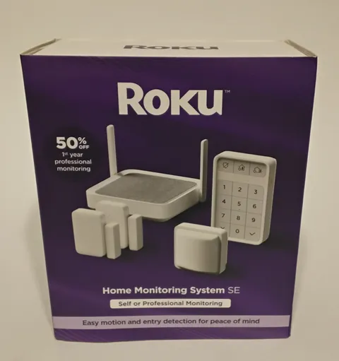 Roku Home Monitoring System SE - Motion and Entry Detection - SS1000R New In Box