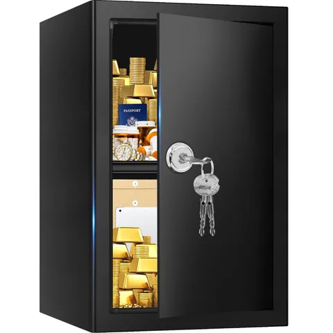 3.0 Cubic Feet Fireproof Safe Box with Key Lock, Hidden Steel Security Box wi...