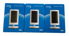 Lot of 3 Ring Outdoor Cam Plus Camera Sets, New In Box, Sealed