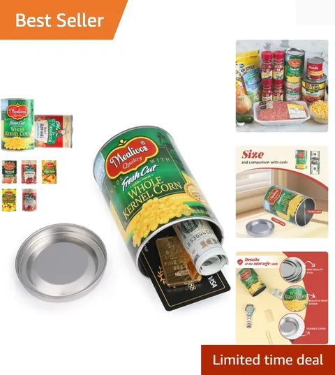 Fake Can Diversion Safe, Perfect for Hiding Storage Key, Cash, Jewelry, Card,...