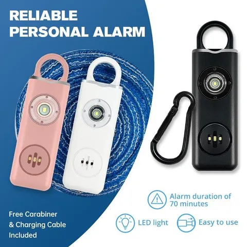 Original Personal Safety Siren for Women - 130db Siren, Strobe & Key Chain Call