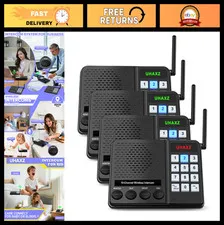 Wireless Intercom System for Home & Office, Long Range 6000ft, Group Call, 10 Ch