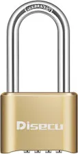 1 Pack  Heavy Duty 4 Digit Combination Lock, 2.5 Inch Long Shackle Outdoor Wa...