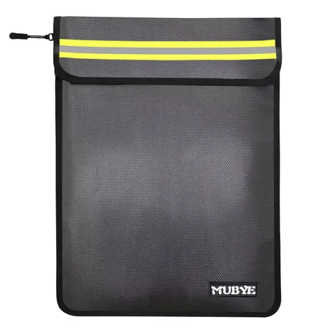 Fireproof Waterproof Money Document Bag, 1Pack 15"x 11" Pouch