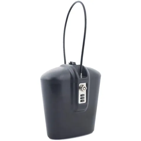 Durable Water-Resistant Portable Safe - Key and Combination Access (4" x 7.5")