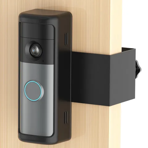 No-Drill R-ing Doorbell Mount with Rain Cover, Anti-Theft Door Bracket Compat...