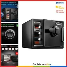 Fireproof Waterproof Safe 0.8 Cu Ft Digital Lock Keypad For Documents Valuables